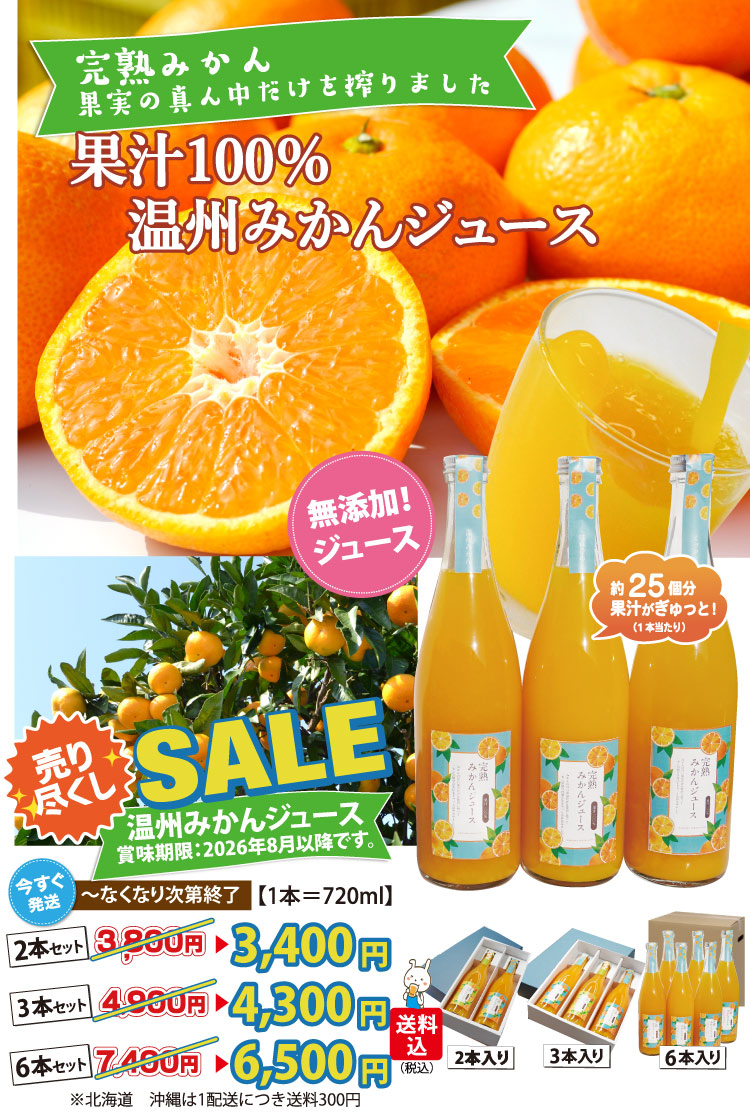 特売！濃縮還元してない・みかんジュース1000ｍｌ×12本　濃厚美味！ 特売！濃縮還元してない・みかんジュース1000ml×12本 濃厚美味！